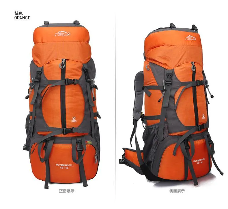 65L Outdoor Local Lion Olympus III Waterproof Hiking Bag Camping Bag Mountaineering Bag Multipurpose Backpack