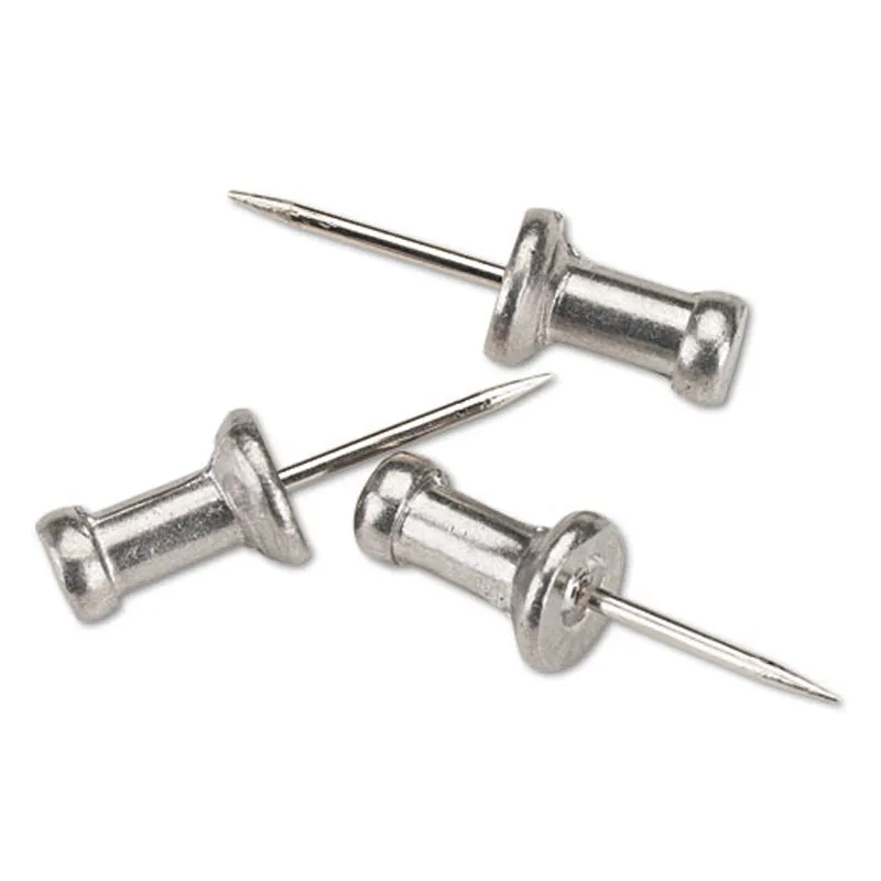 Aluminum Head Push Pins, Box of 100