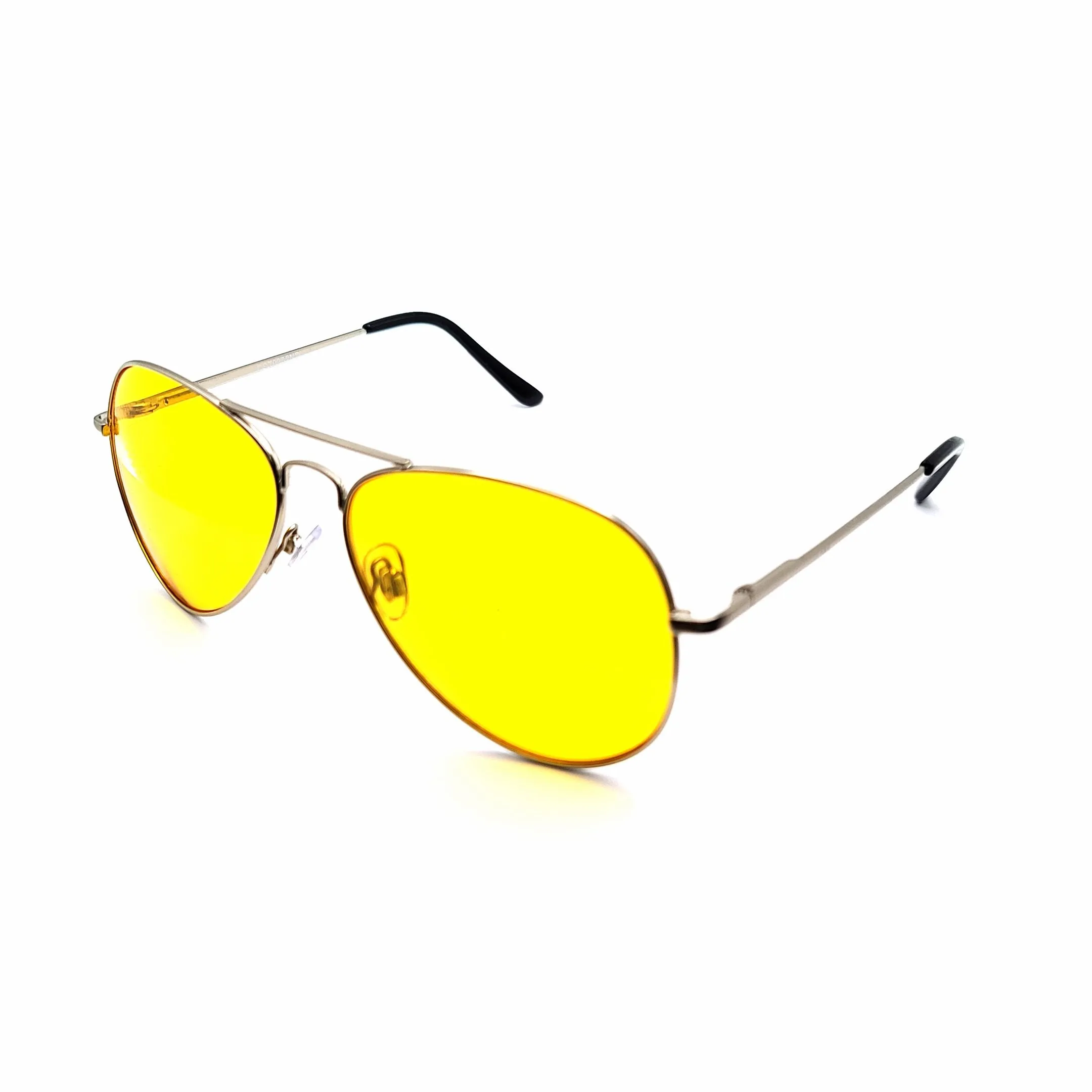 Aviator Night Driving Sunglasses with Spring Hinges