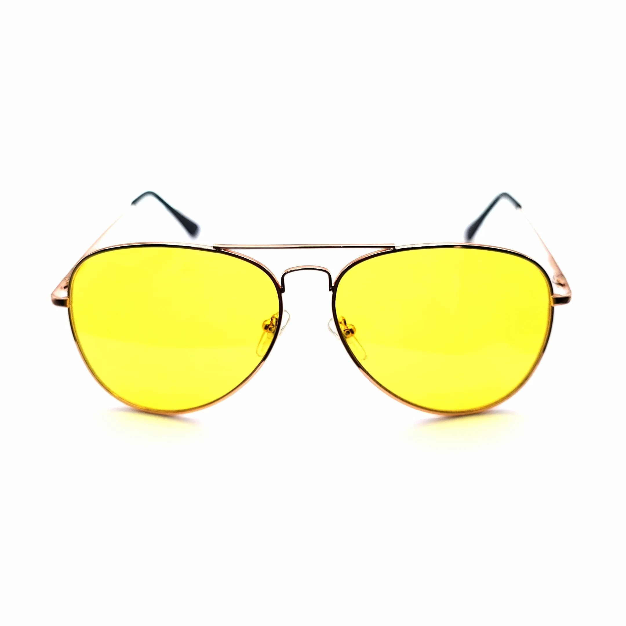 Aviator Night Driving Sunglasses with Spring Hinges