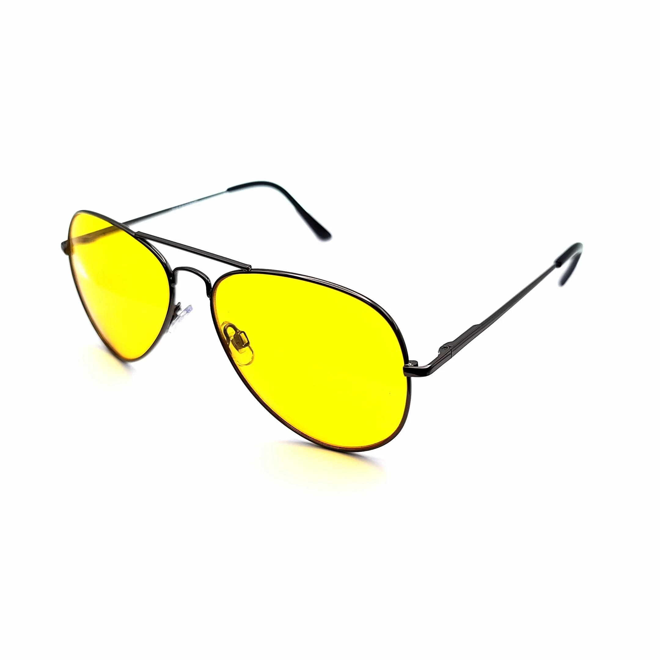 Aviator Night Driving Sunglasses with Spring Hinges