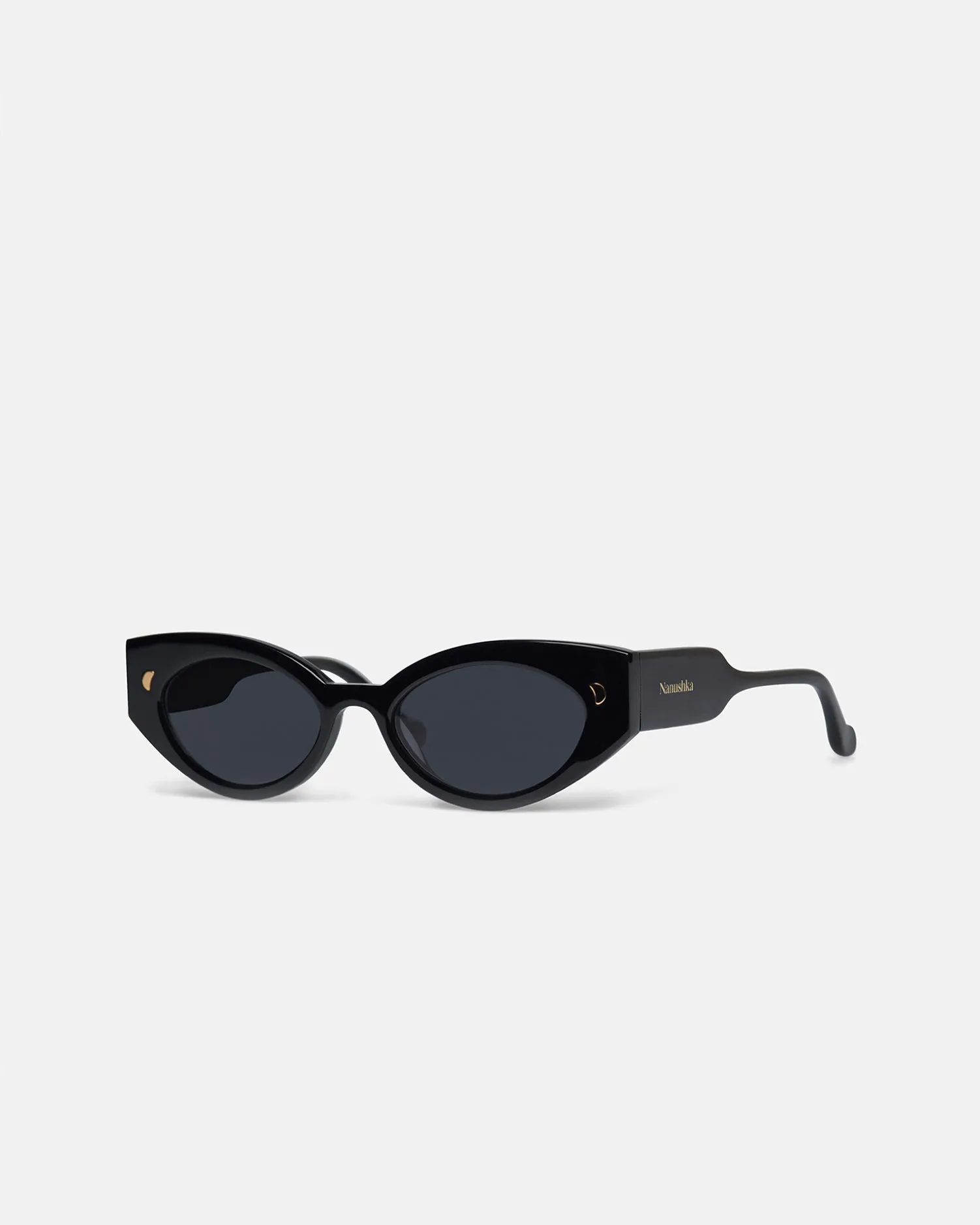 Azalea - Bio-Plastic Cat-Eye Sunglasses - Black