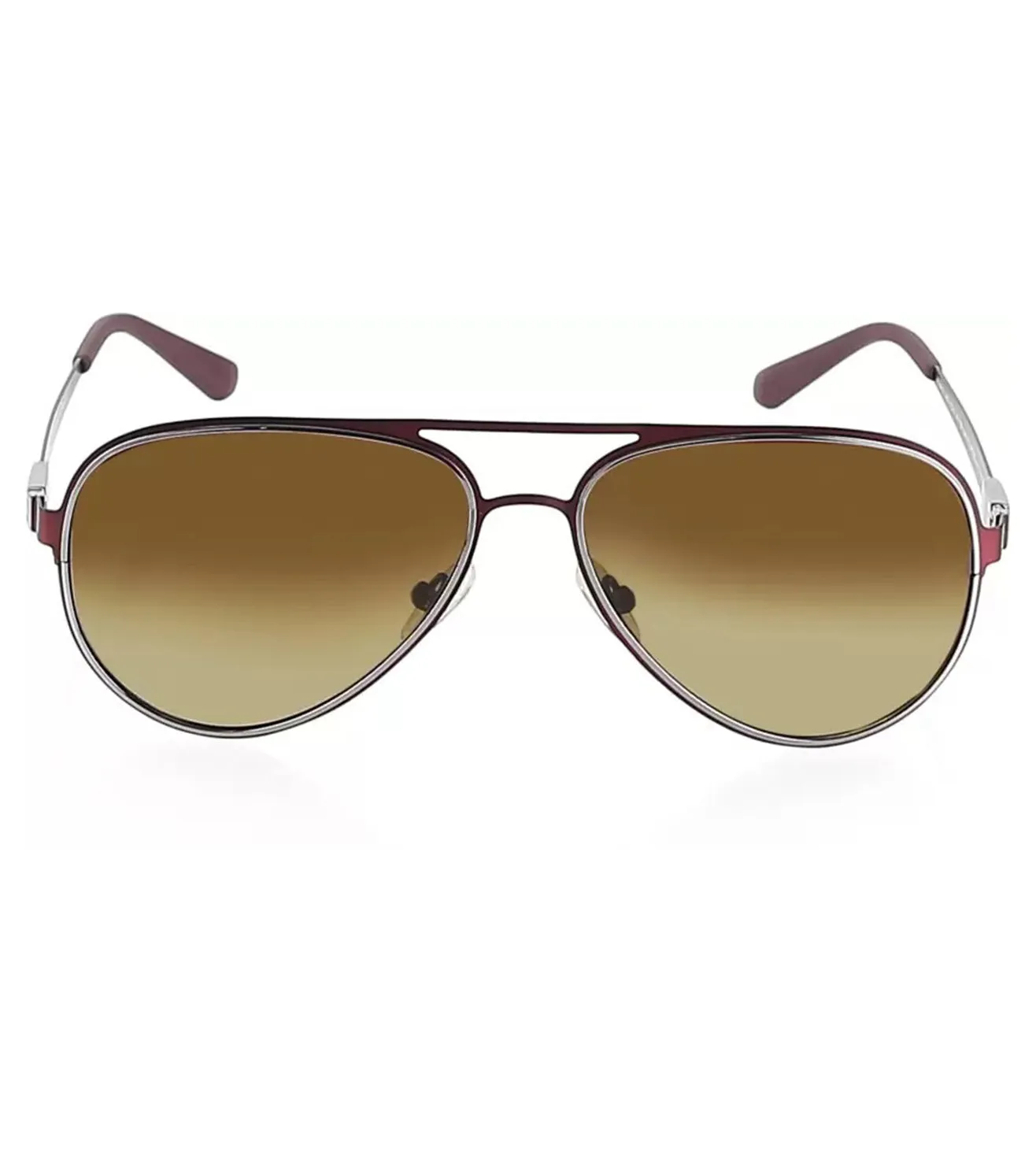 Azzaro Men's Brown Aviator Sunglasses