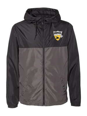 BEACH FC YOUTH LIGHTWIEGHT ZIP WINDBREAKER JACKET