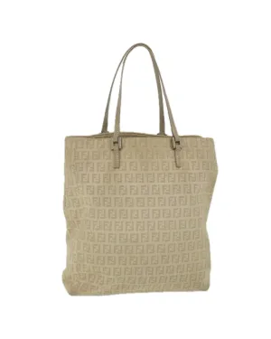 Beige Zucchino Canvas Tote Bag with Accessories - Made in Italy