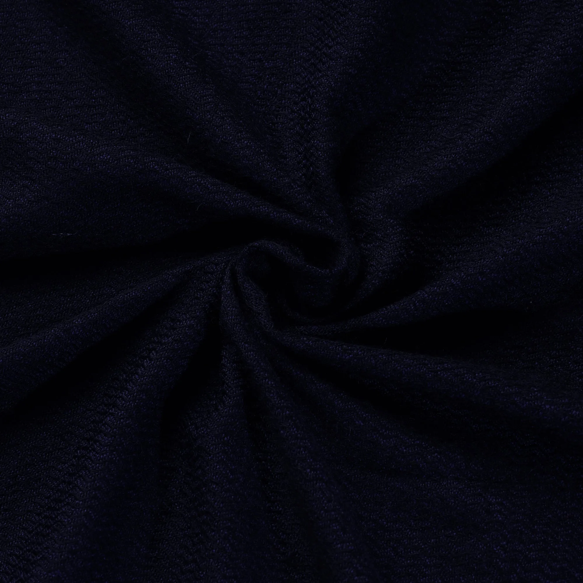 Blue - Kumaun Handwoven Pure Merino Woolen Fabric 08