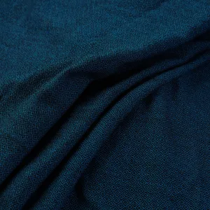 Blue - Kumaun Handwoven Pure Merino Woolen Fabric 09