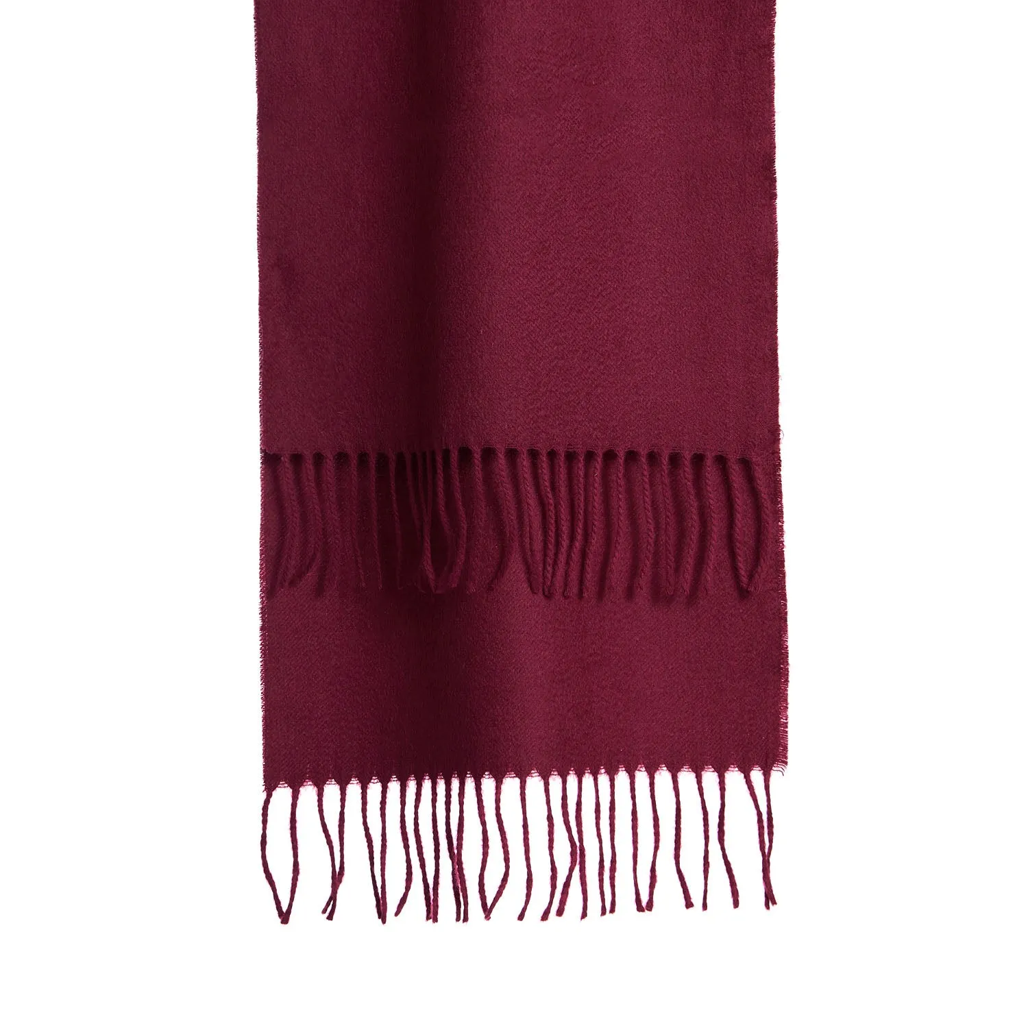 BURGUNDY CASHMERE SCARF