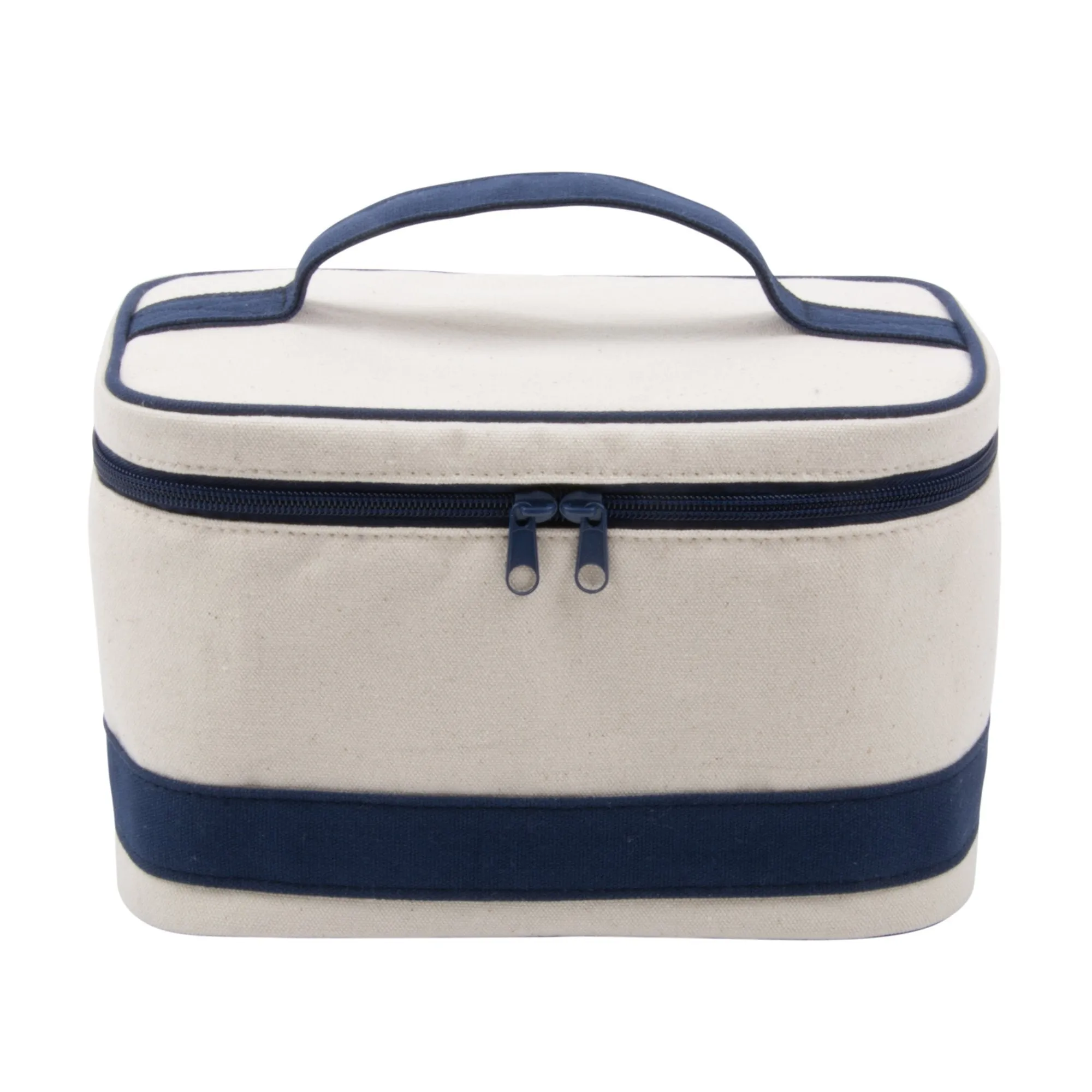 Canvas Train Case, Navy