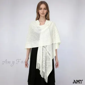 Cashmere Thicken Warmer Soft Pashmina Knitted Long Winter Scarf