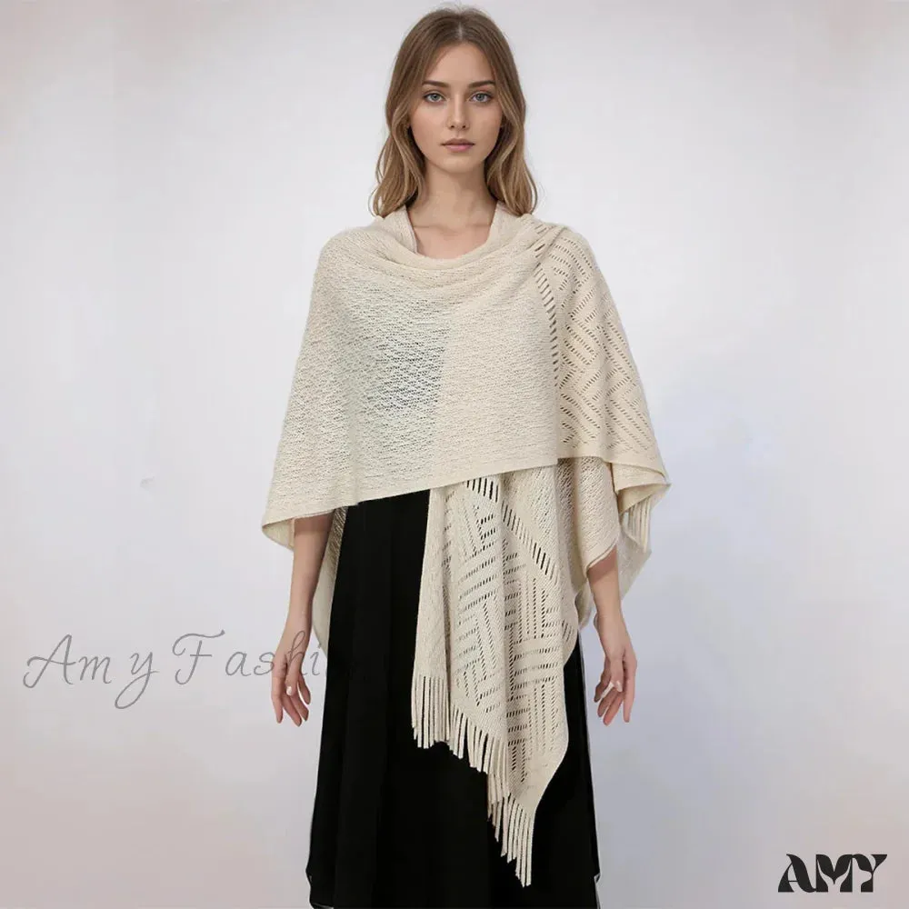 Cashmere Thicken Warmer Soft Pashmina Knitted Long Winter Scarf