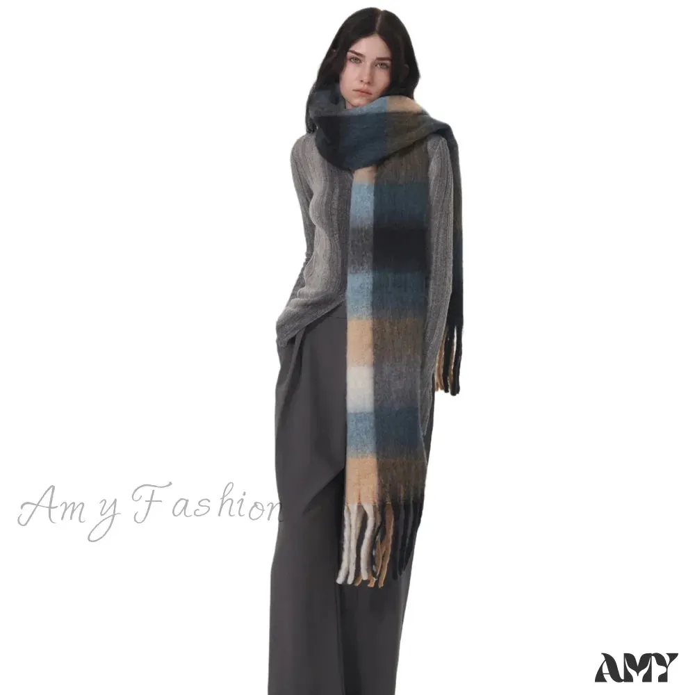 Cashmere Women Winter Thickened Warm Scarf