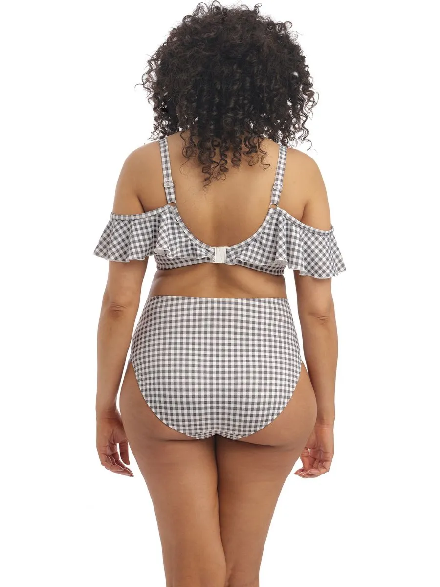 Checkmate Bardot Bikini Top - Grey Marl