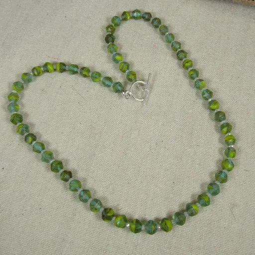 Classic Green Crystal Beaded Necklace