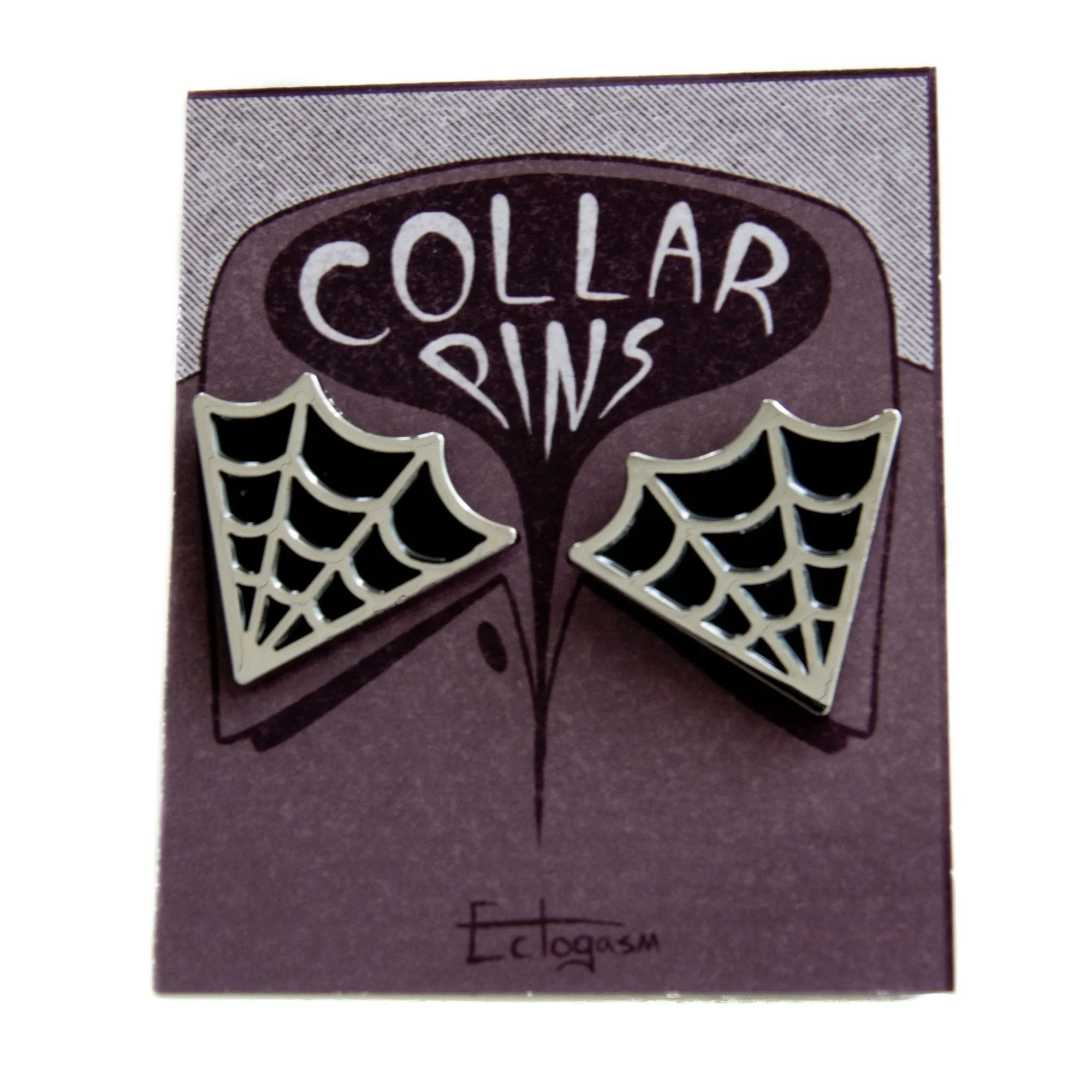 Cobweb Collar Point Enamel Pin Set