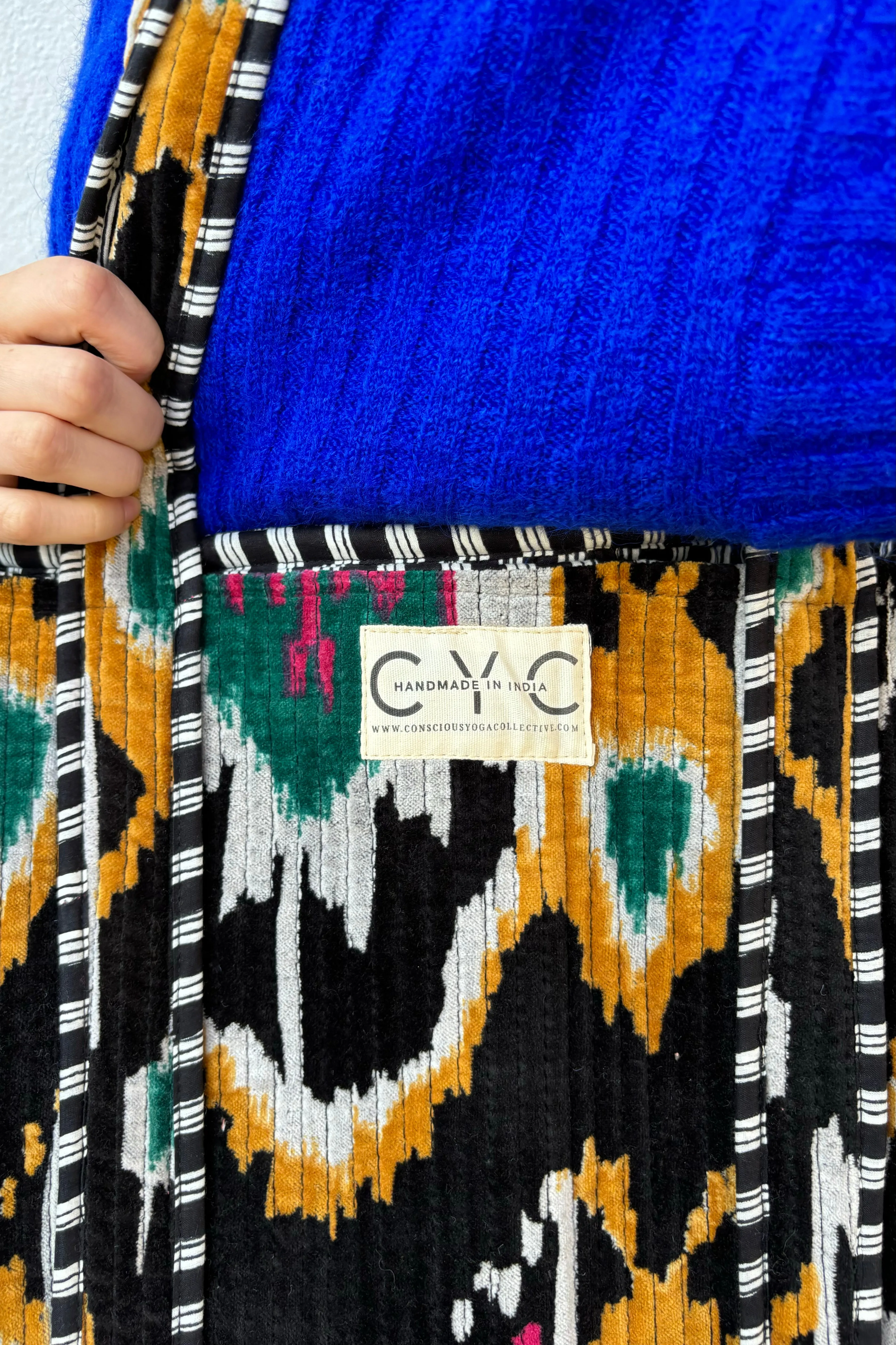 CYC Black Ikat Tote Bag