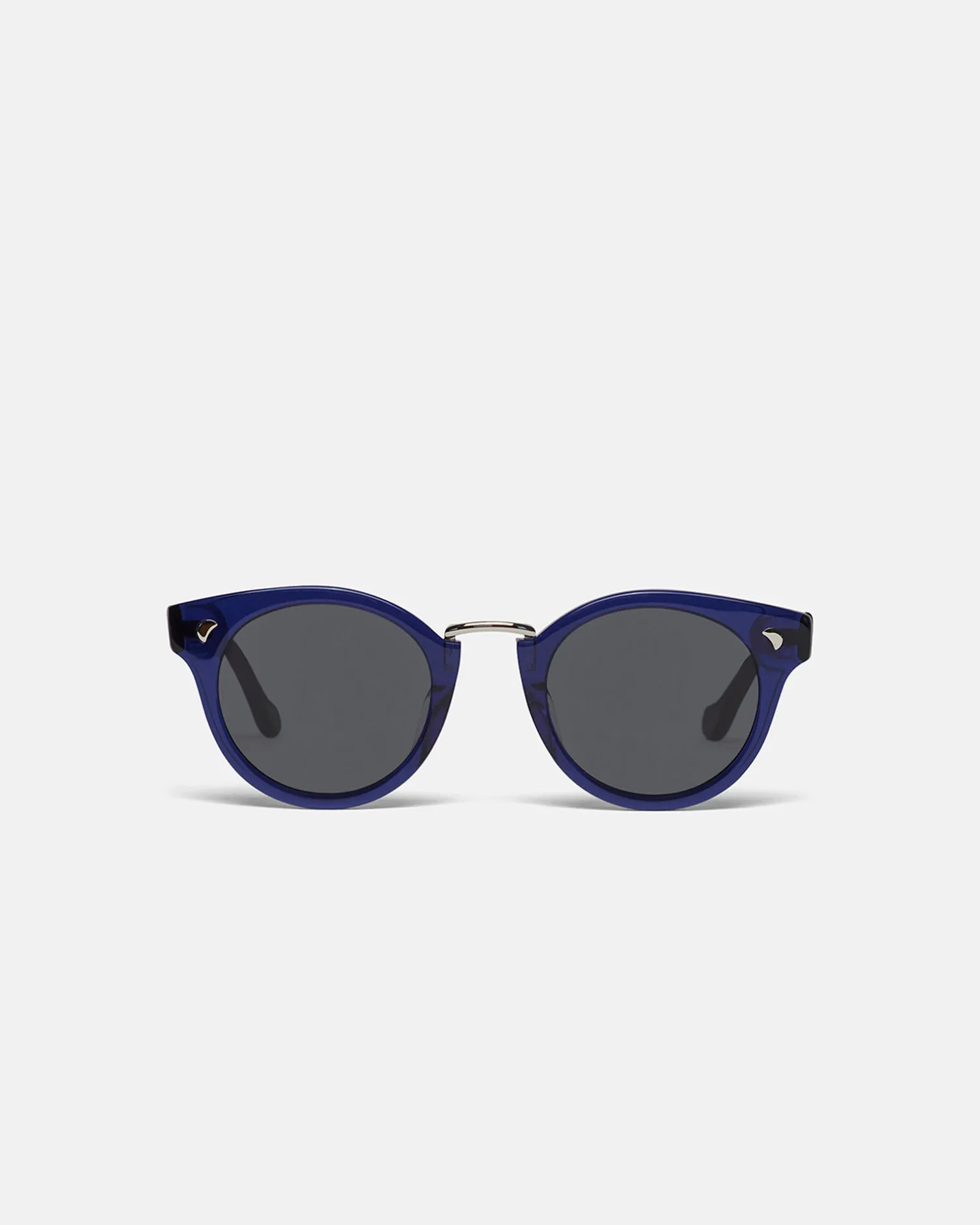 Duy - Bio-Plastic Round-Frame Sunglasses - Navy