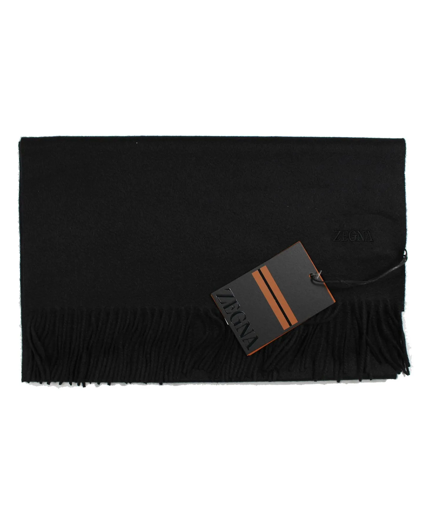 Ermenegildo Zegna Scarf Oasi Cashmere Black SALE