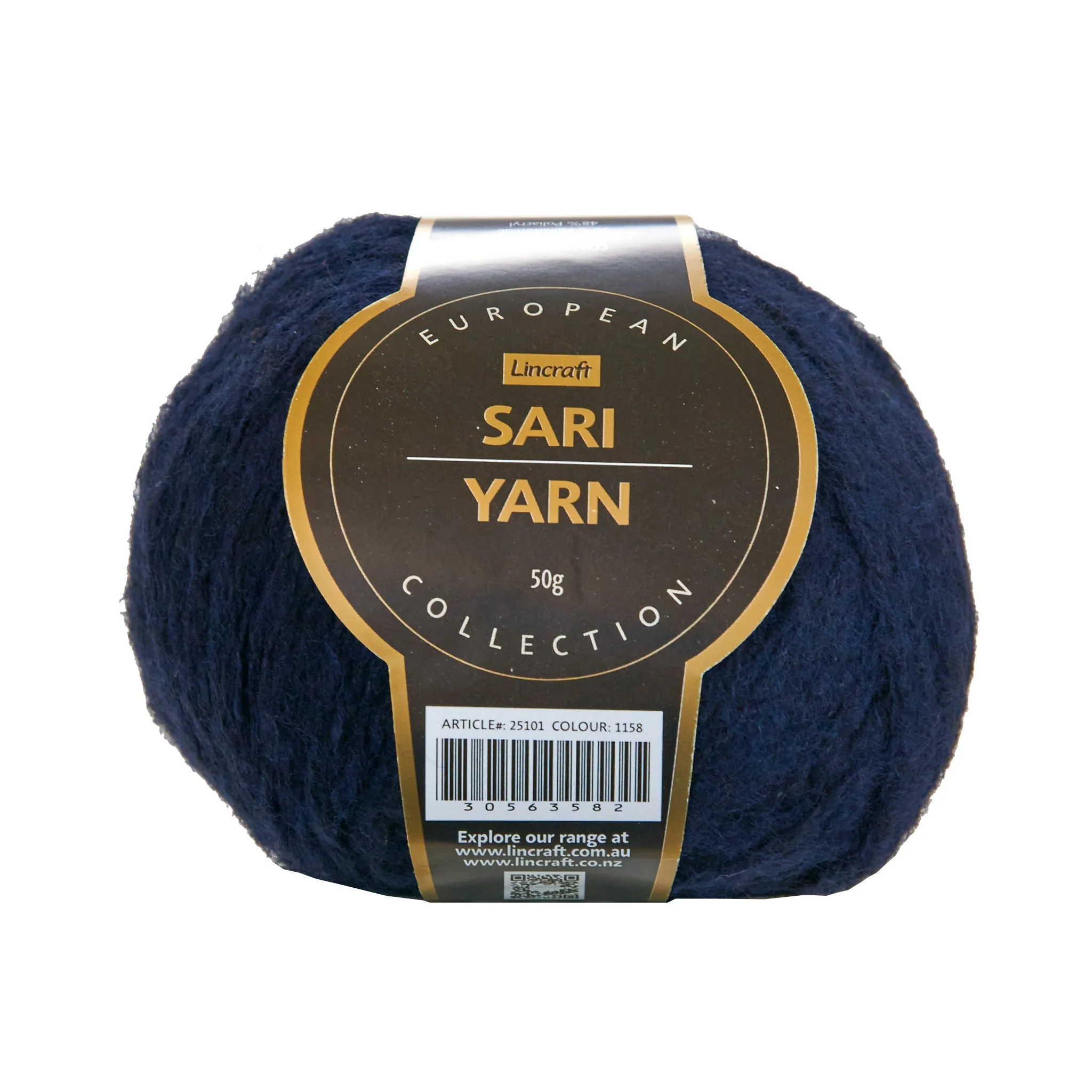 European Collection Sari Crochet & Knitting Yarn, 50g