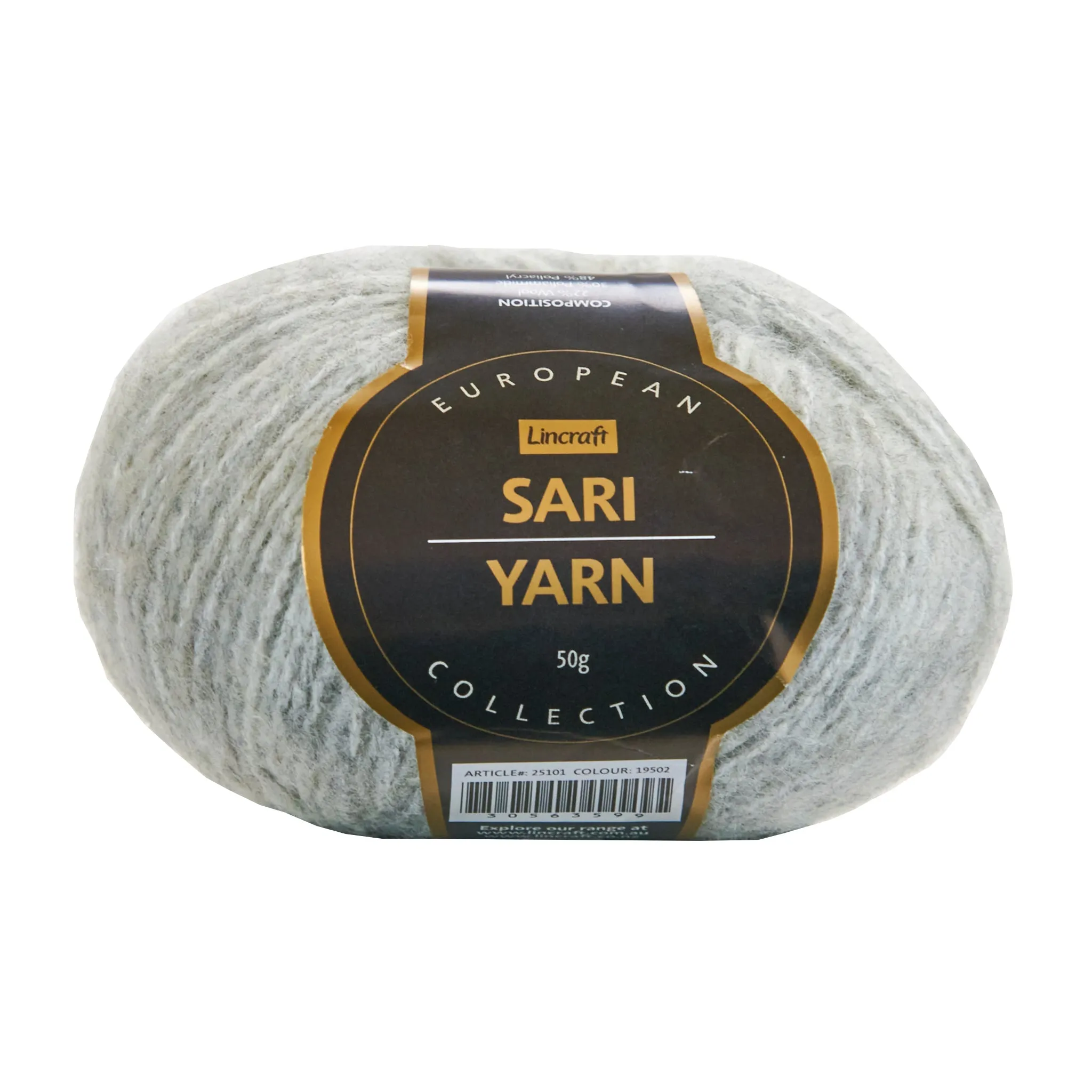 European Collection Sari Crochet & Knitting Yarn, 50g