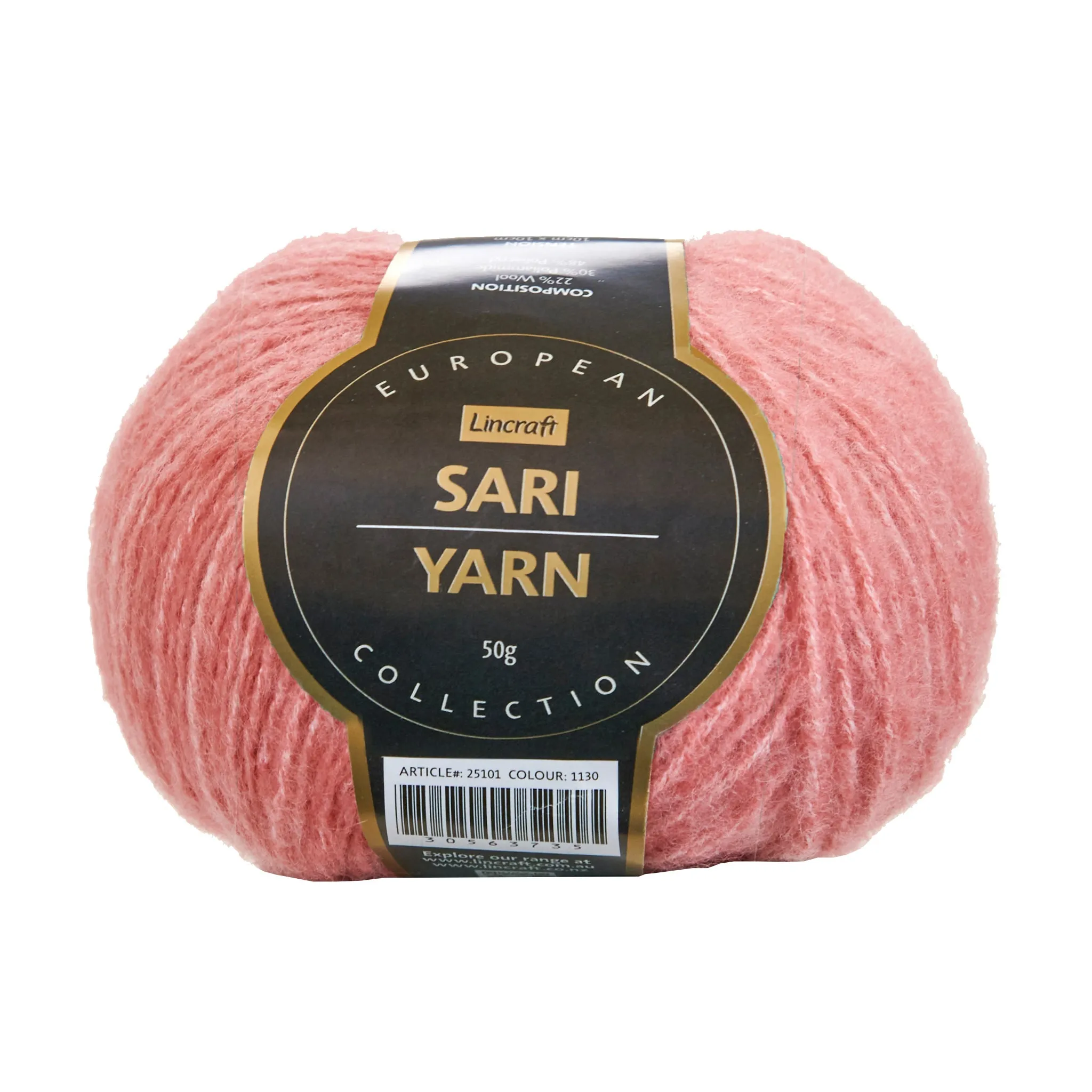 European Collection Sari Crochet & Knitting Yarn, 50g