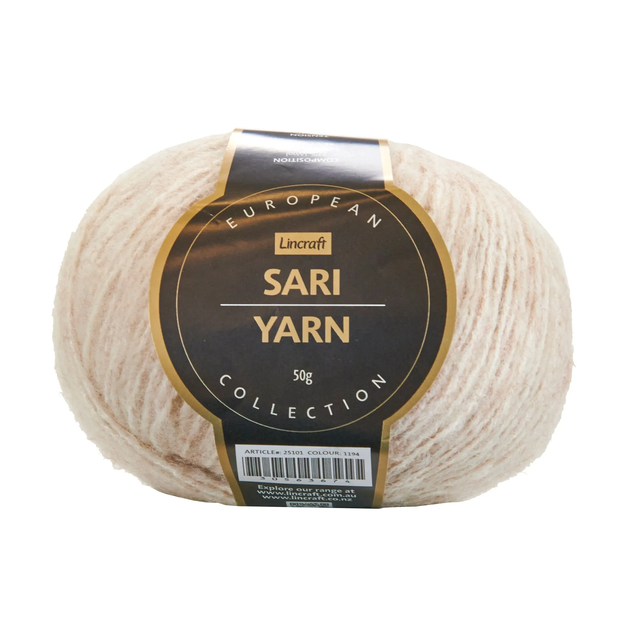 European Collection Sari Crochet & Knitting Yarn, 50g