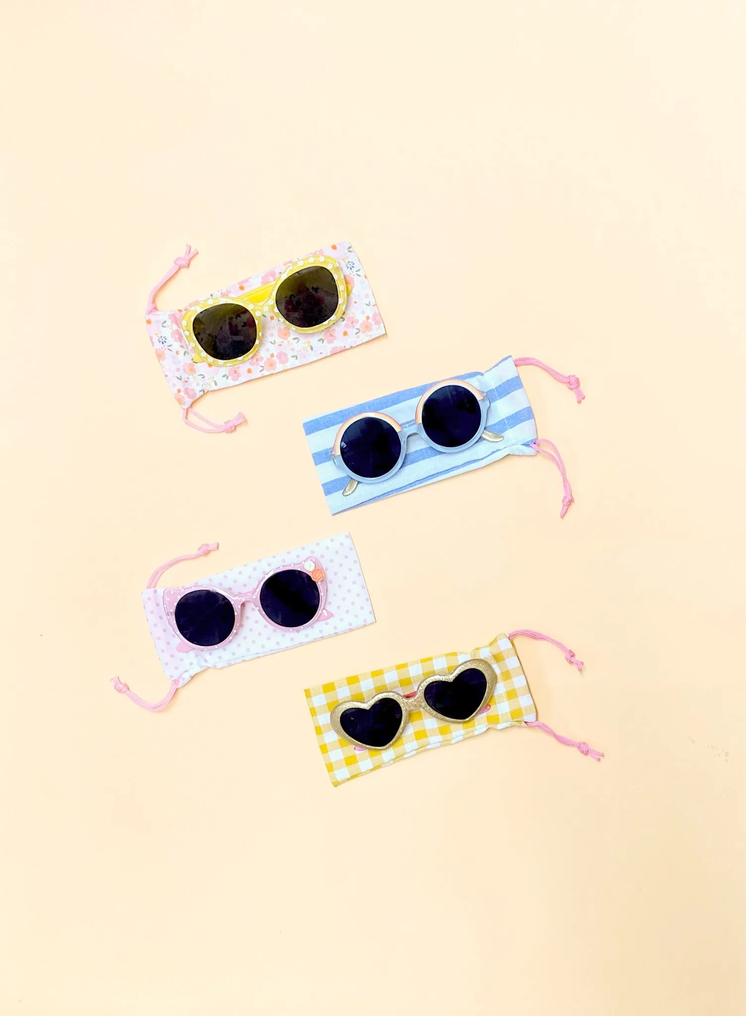 Glitter Heart Kids Sunglasses