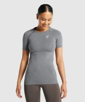 Gymshark Vital Seamless 2.0 T-Shirt - Smokey Grey Marl