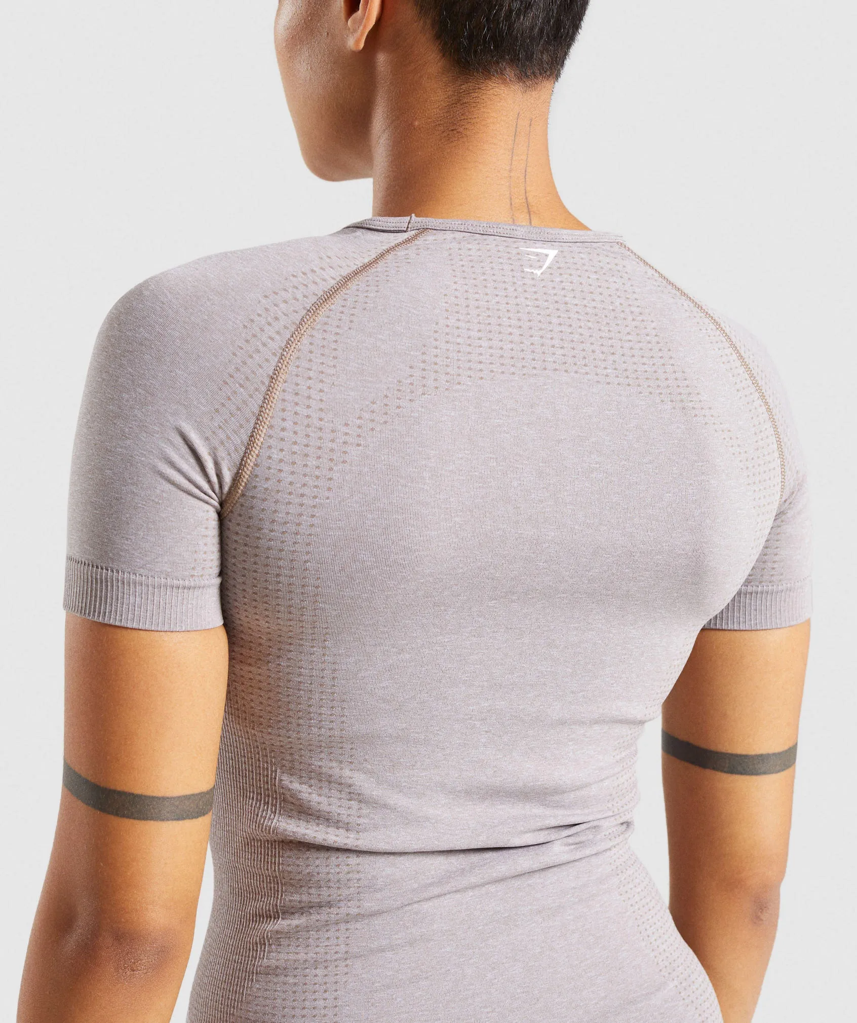 Gymshark Vital Seamless 2.0 T-Shirt - Taupe Marl