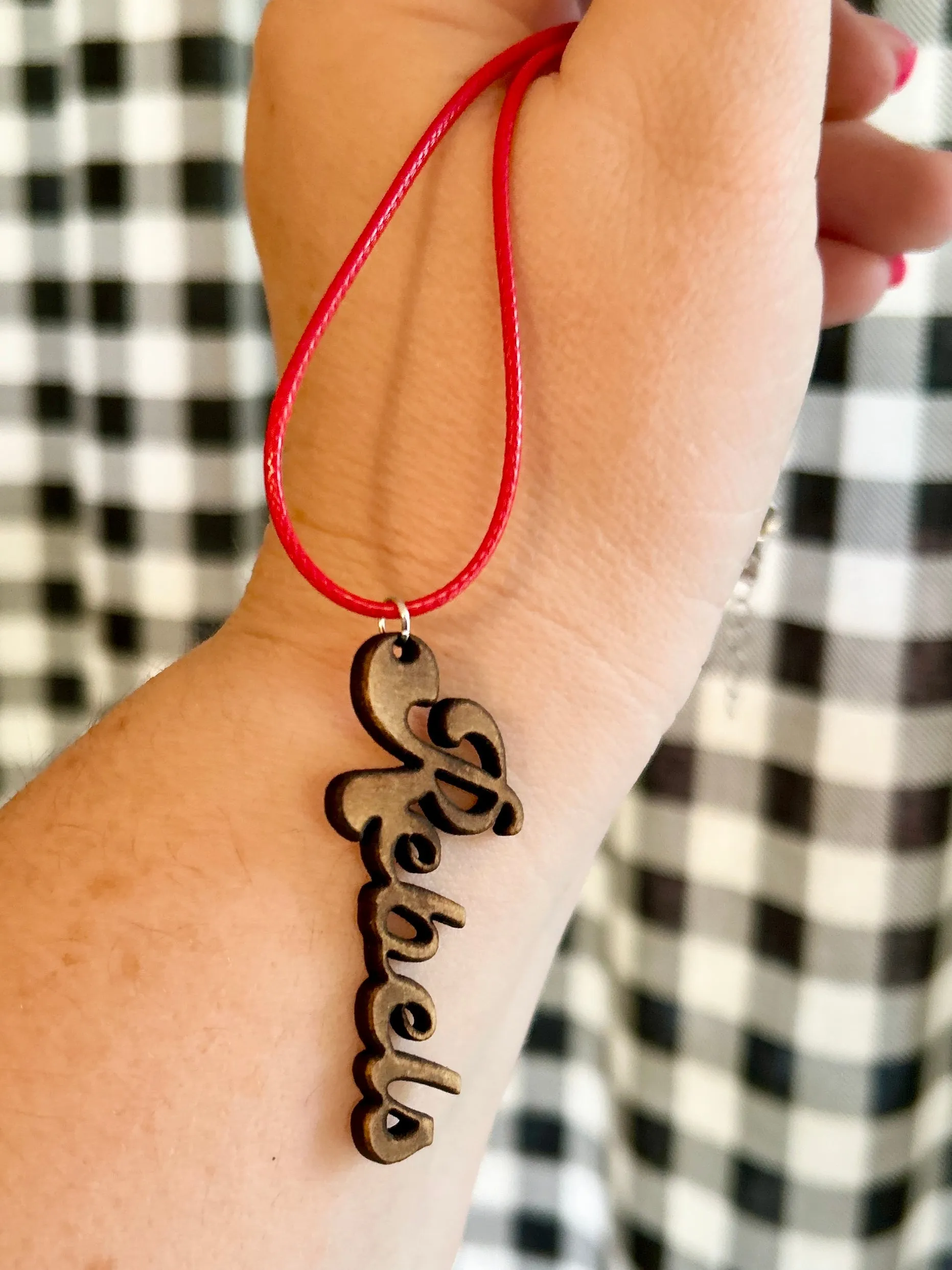 Handmade Wooden Rebels Necklace