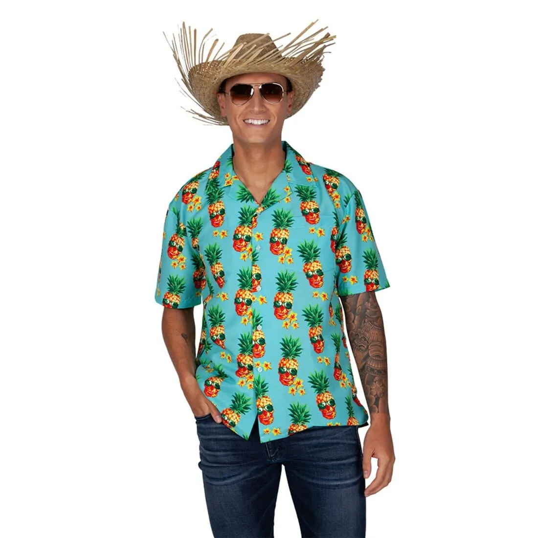 Hawaii Shirt Funky Pineapple Beach Stag Party Fancy Dress