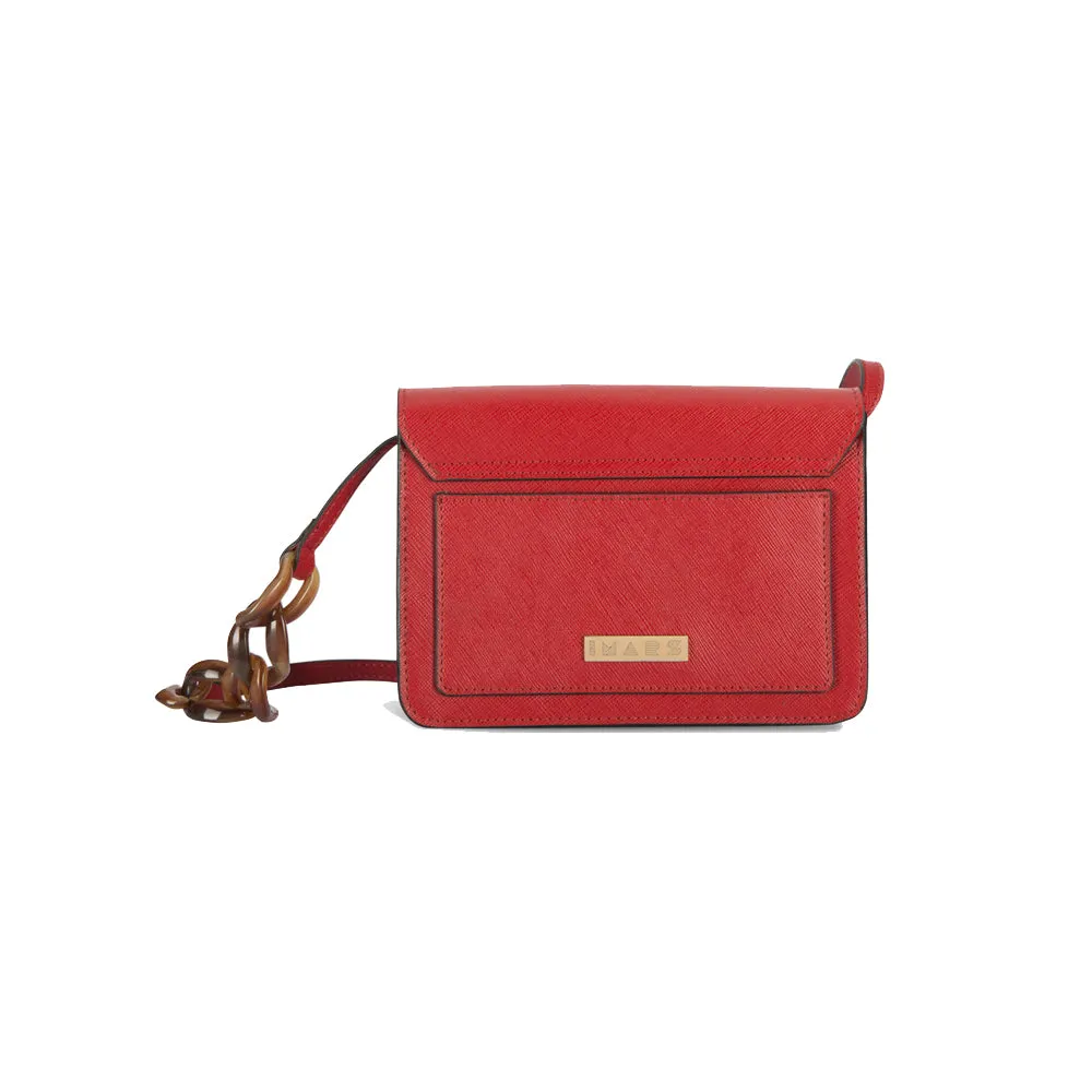 IMARS Stylish Crossbody Red Raven For Women & Girls (Baguette) Made With Faux Leather