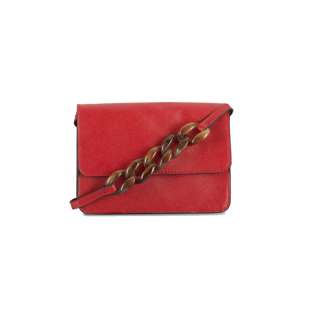 IMARS Stylish Crossbody Red Raven For Women & Girls (Baguette) Made With Faux Leather