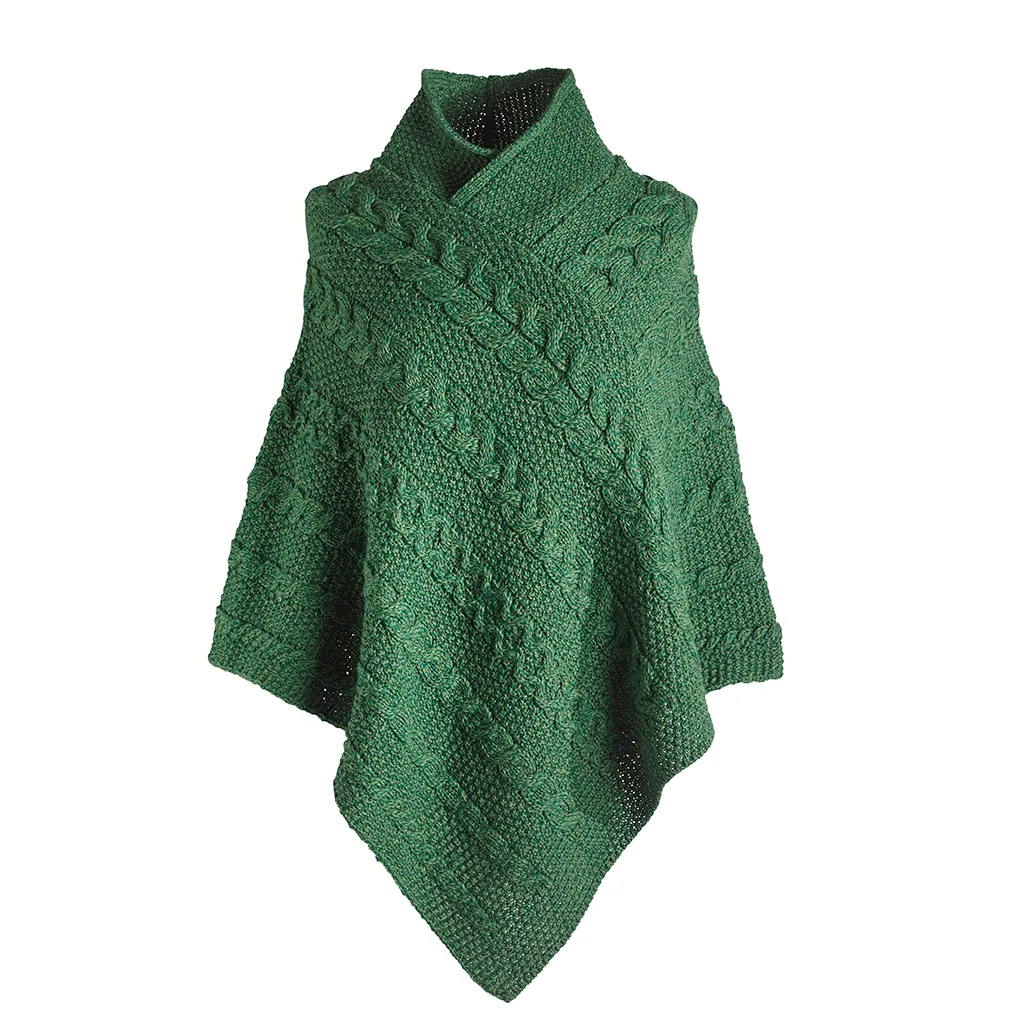 Kerry Woolen Mills Ladies Aran Poncho