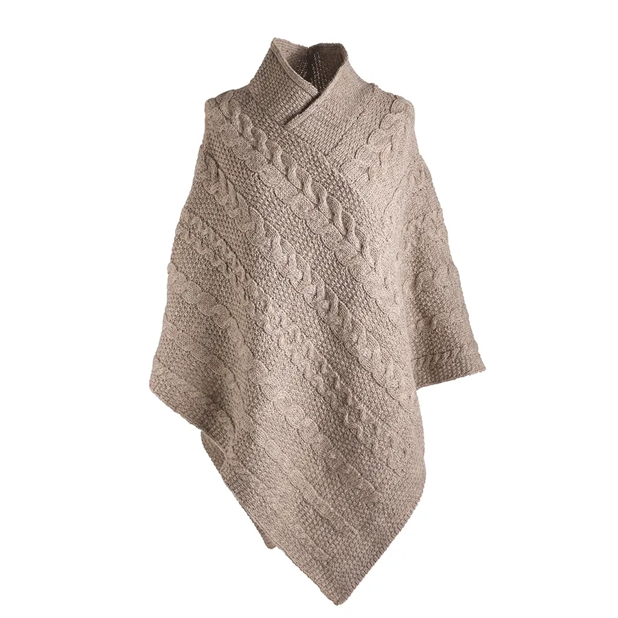 Kerry Woolen Mills Ladies Aran Poncho