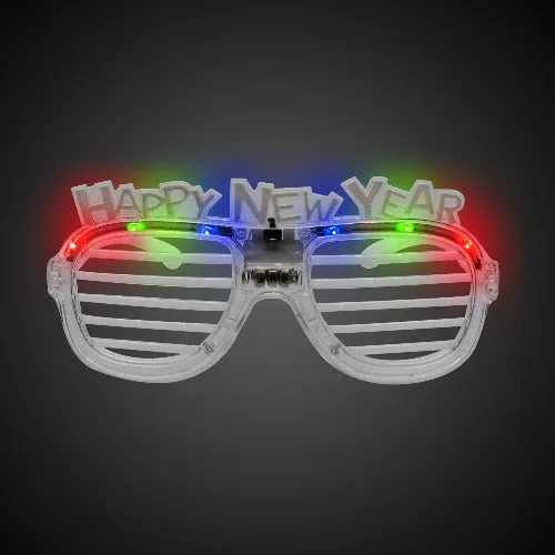 LED New Year Slotted Shades