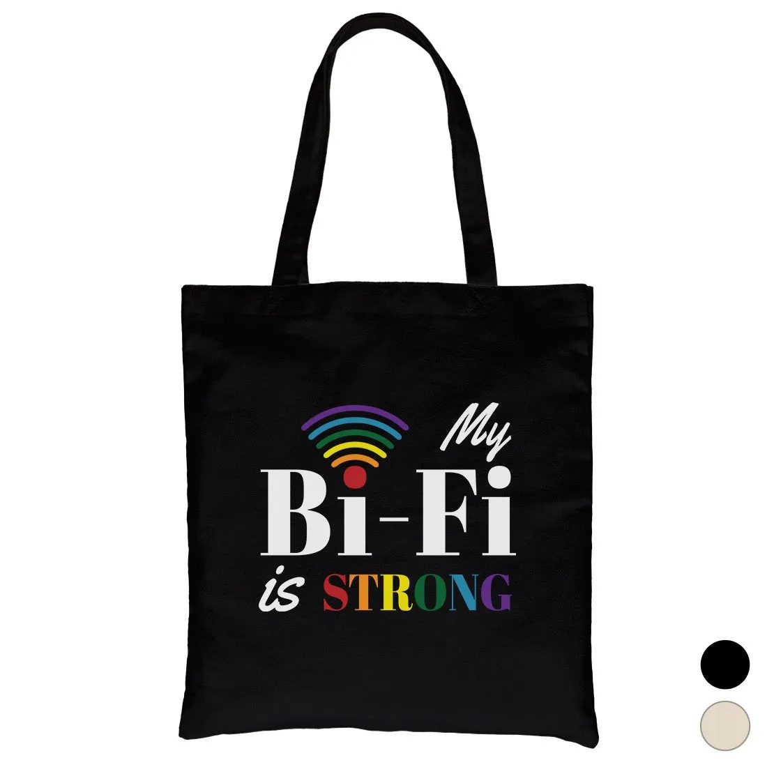 LGBT Bi-Fi Strong Rainbow Canvas Bag