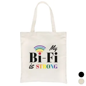 LGBT Bi-Fi Strong Rainbow Canvas Bag