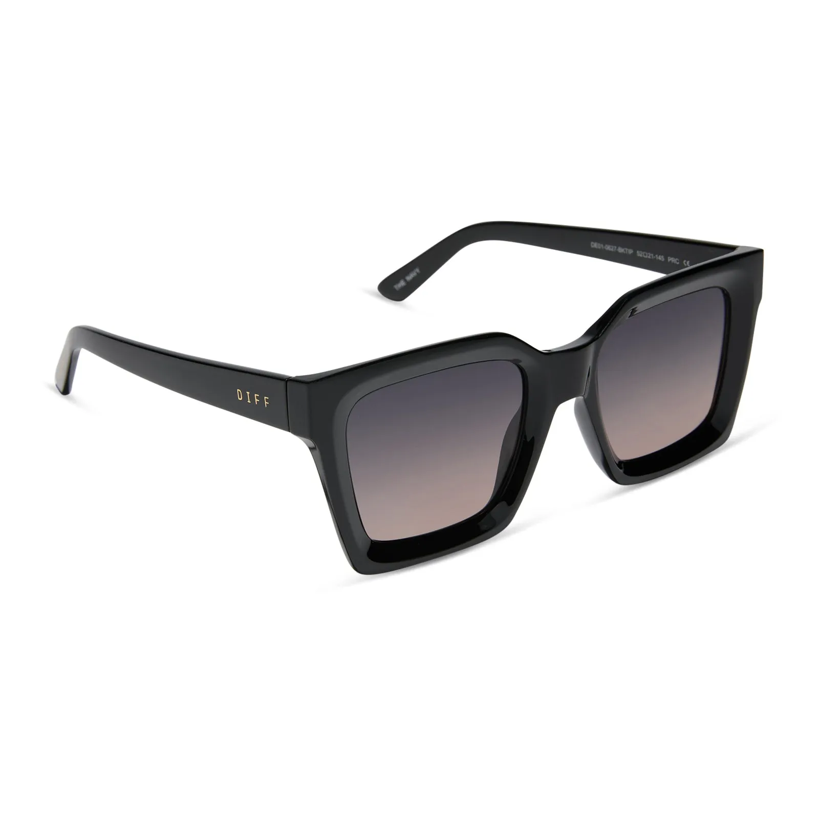 MADI NELSON - THE NAVY   BLACK   TWILIGHT GRADIENT   POLARIZED SUNGLASSES