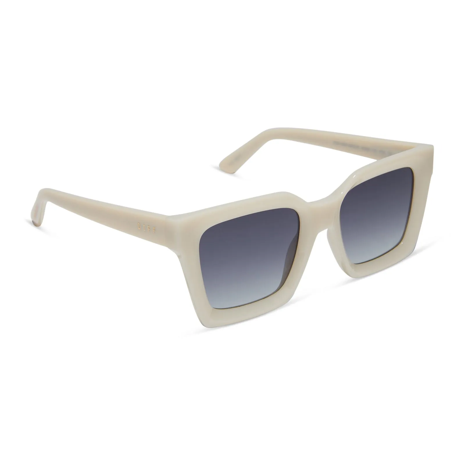 MADI NELSON - THE NAVY   MERINGUE   GREY GRADIENT   POLARIZED SUNGLASSES