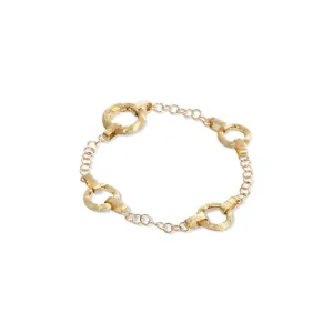 Marco Bicego Jaipur Link Collection 18K Yellow Gold Station Chain Bracelet