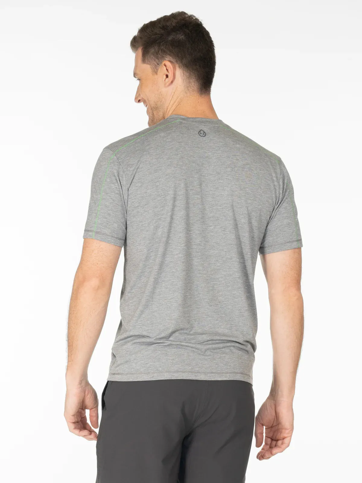 Men’s Recess MicroAir Tee (065 - Heather Gray/Wellness Green)