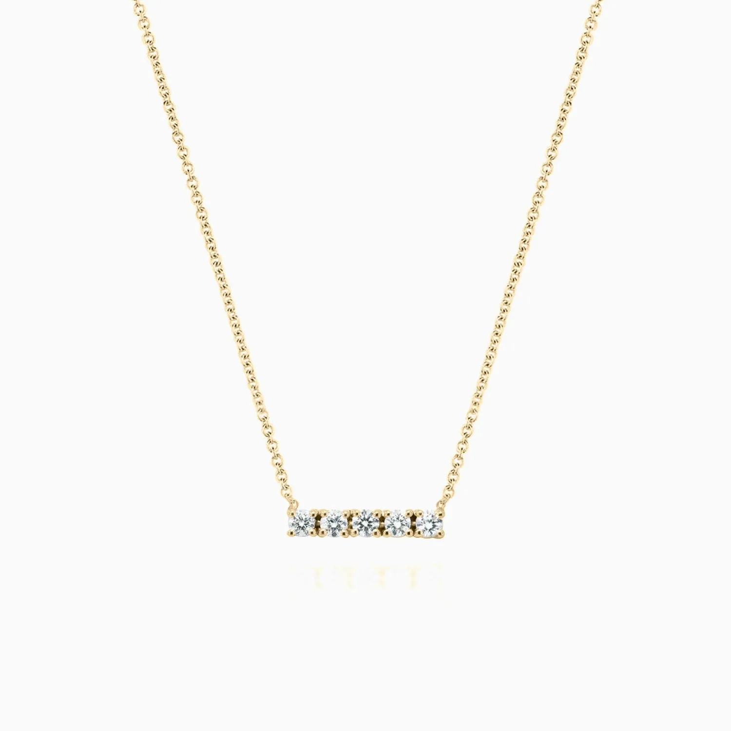 Minimalist Diamond Bar Necklace