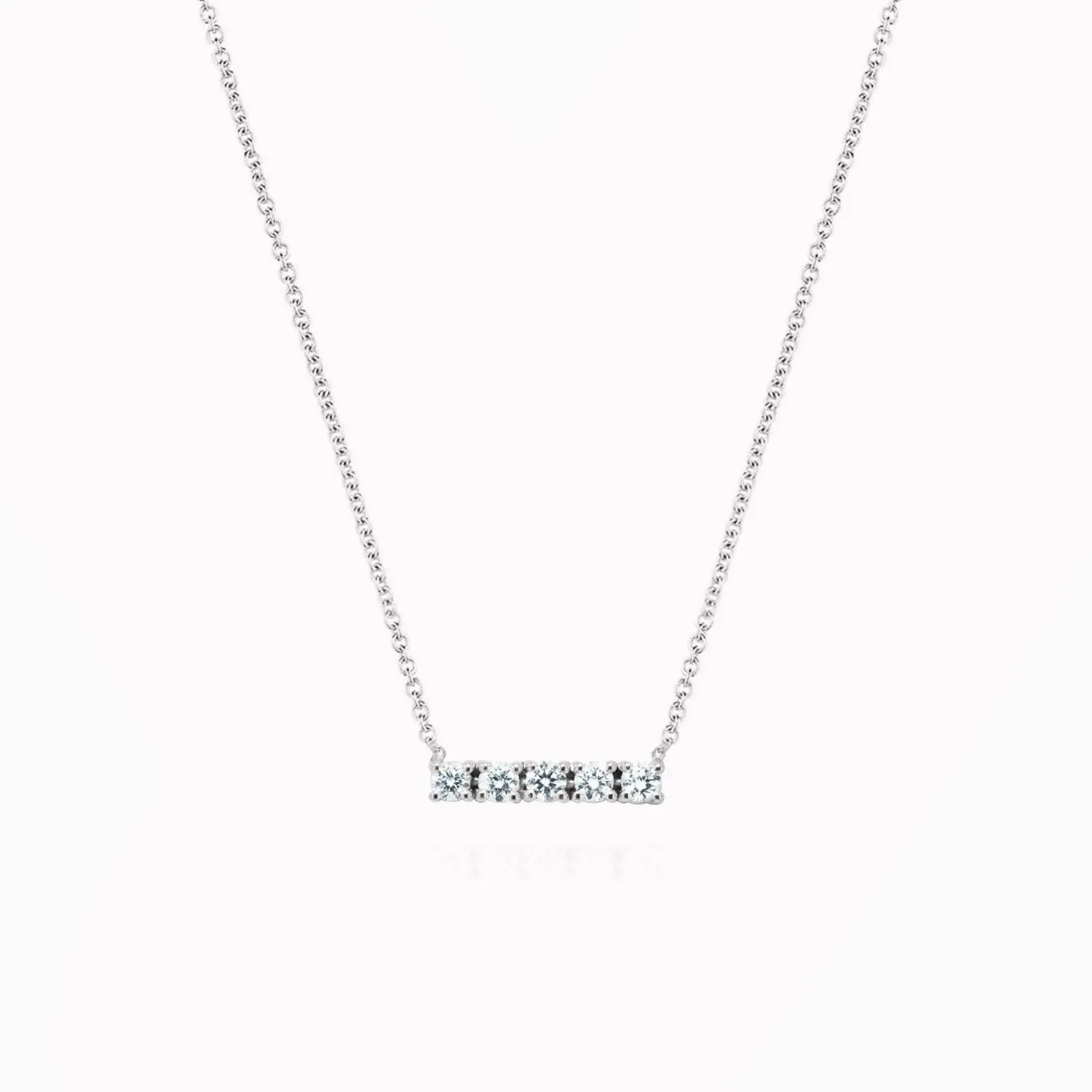 Minimalist Diamond Bar Necklace