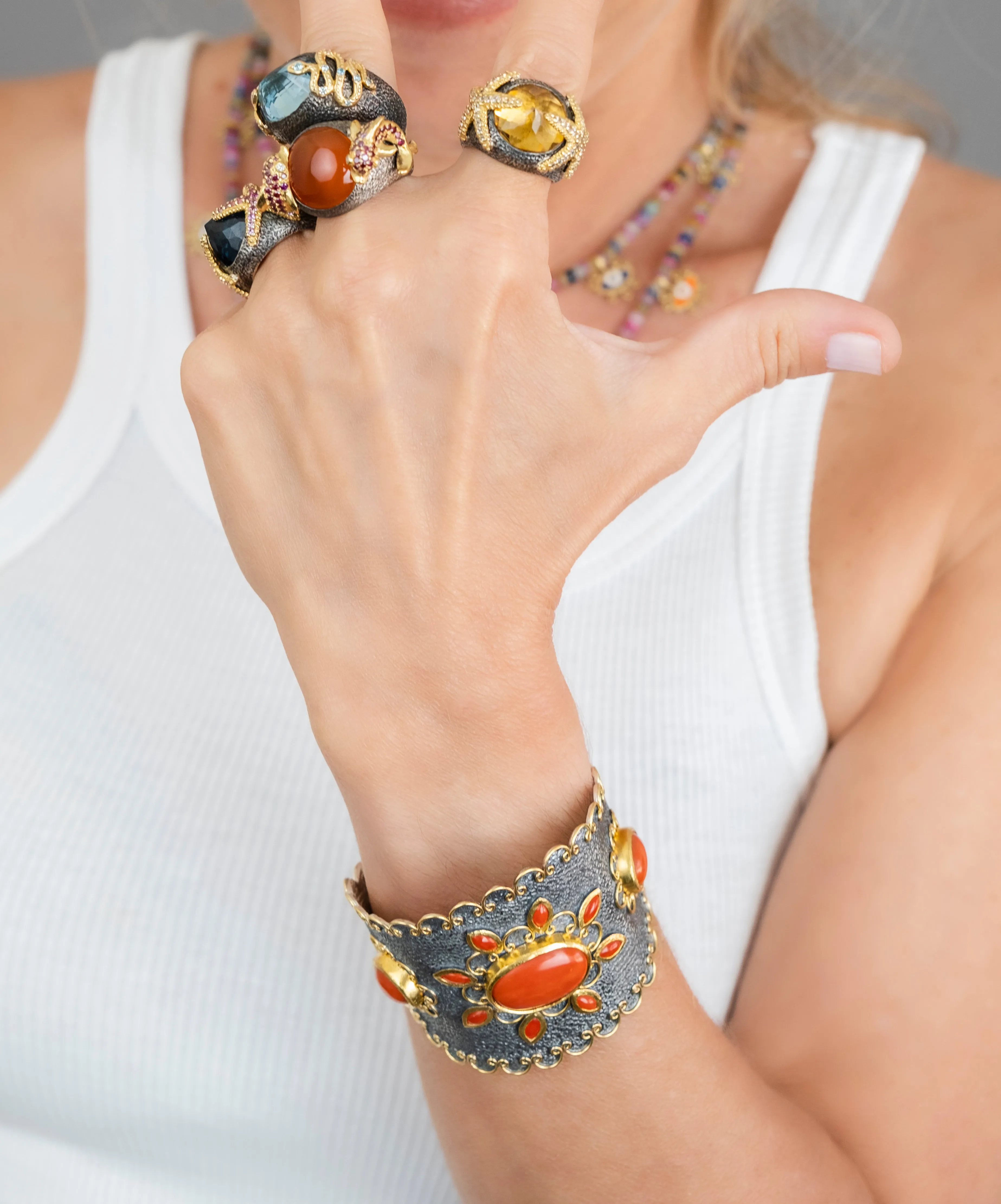 NADIA CORAL CUFF