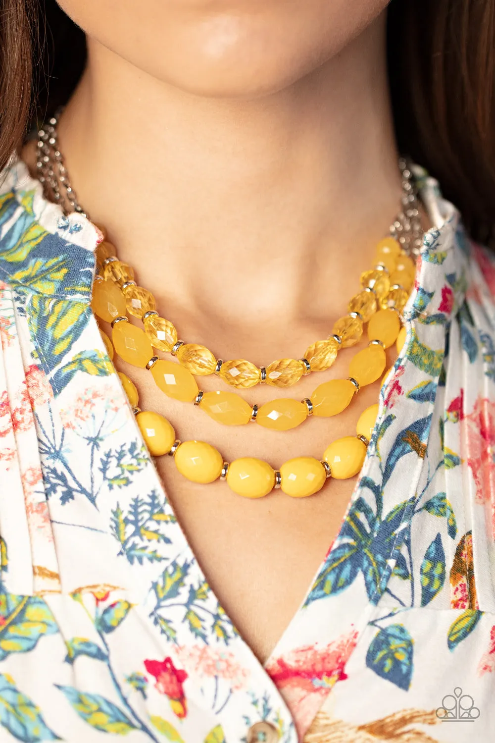 Necklace Tropical Hideaway - Yellow SetI2