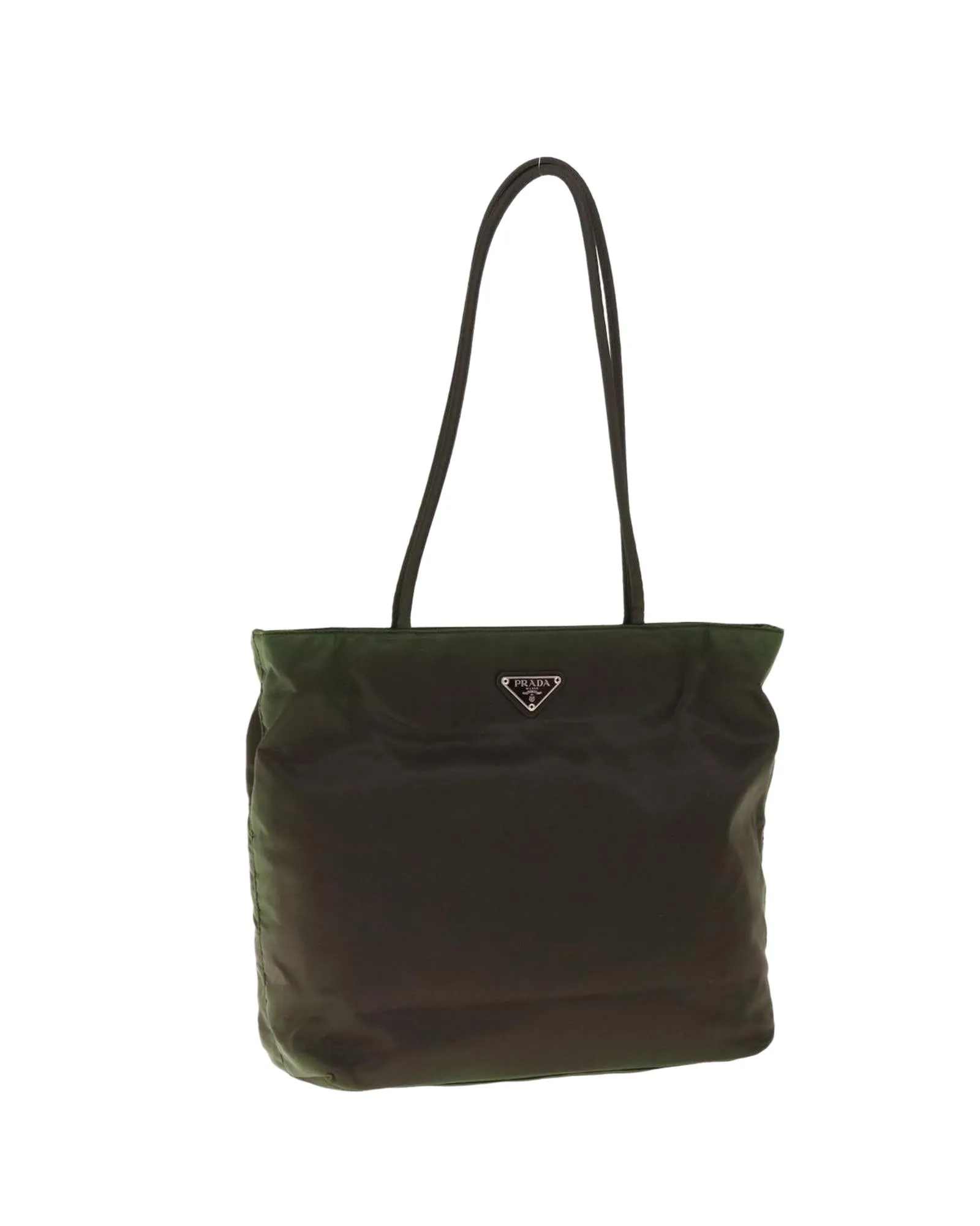 Nylon Tote Bag in Khaki by Italian Designer