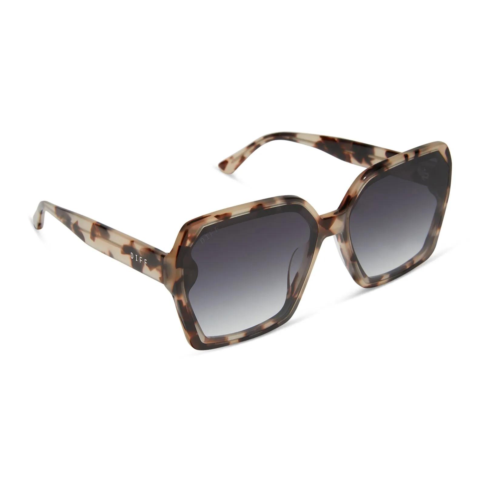 PRESLEY - CREAM TORTOISE   GREY GRADIENT SUNGLASSES