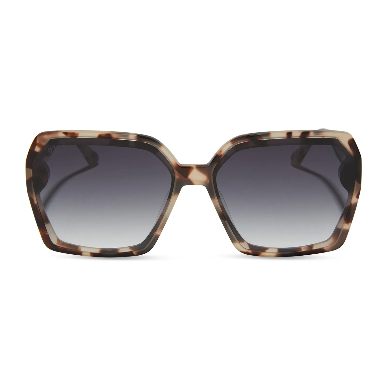 PRESLEY - CREAM TORTOISE   GREY GRADIENT SUNGLASSES