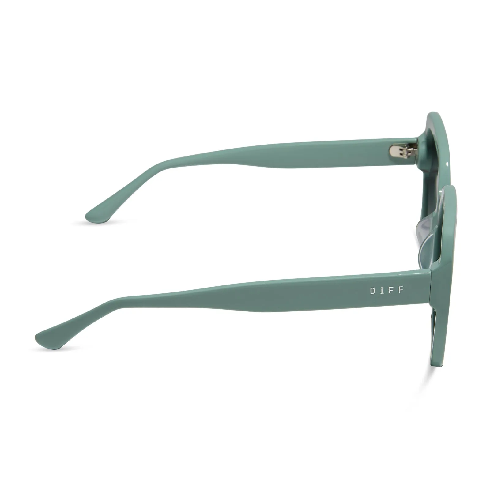 PRESLEY - STEEL TEAL   GREY GRADIENT SUNGLASSES